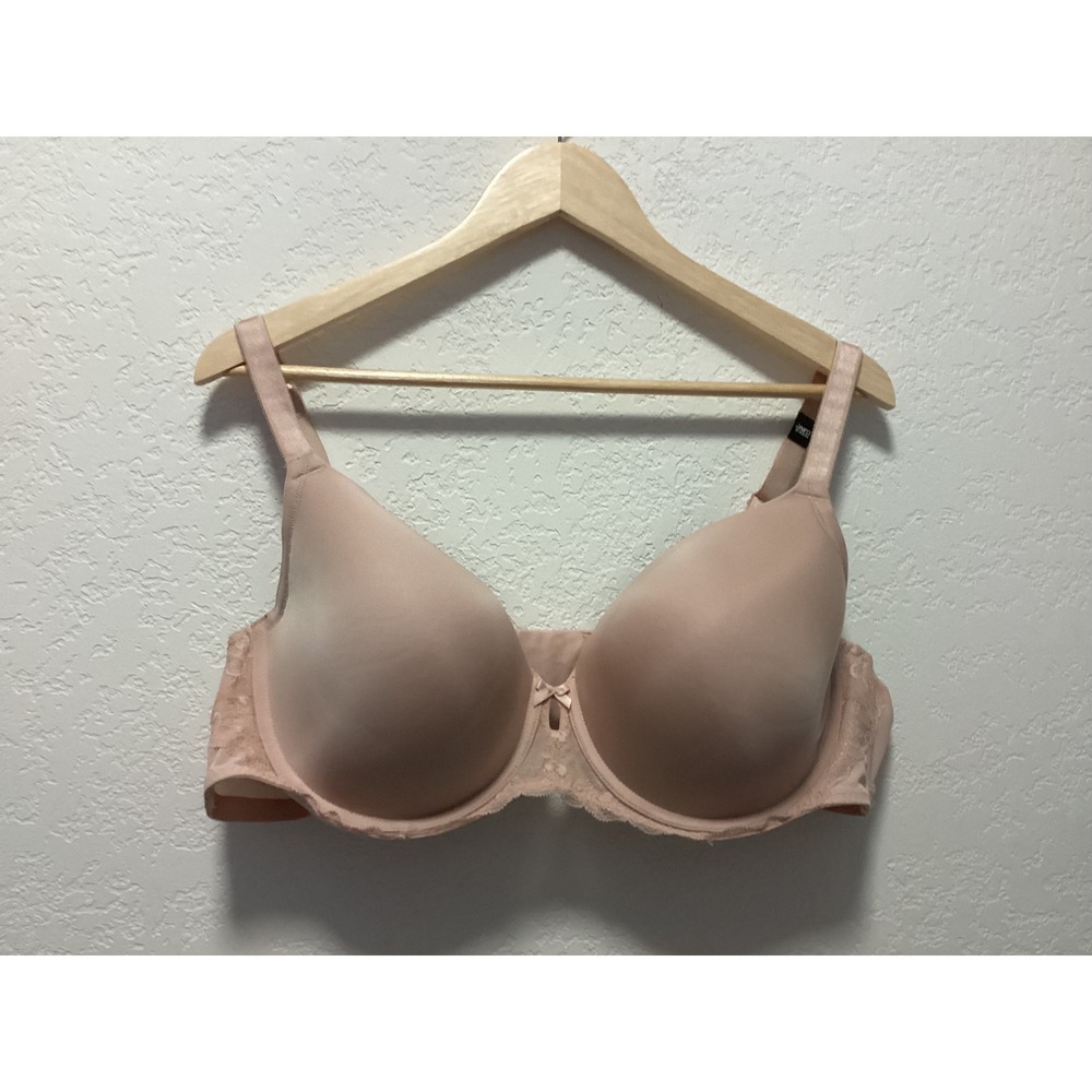 Torrid T-Shirt Bra Womens 46C Nude Lightly Lined Underwire Lace Trim 10450397